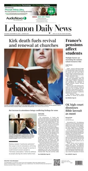 Cover of Lebanon Daily News