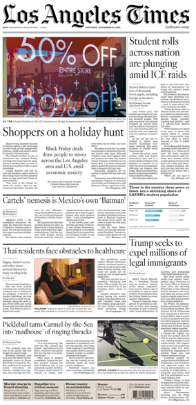 Cover of Los Angeles Times