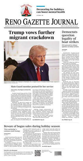 Cover of Reno Gazette Journal