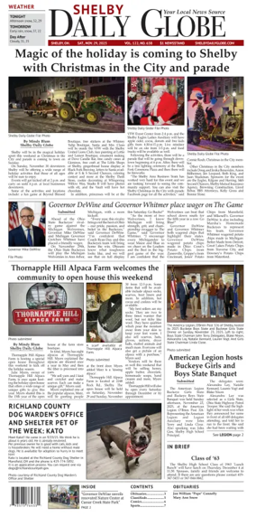 Cover of Shelby Daily Globe