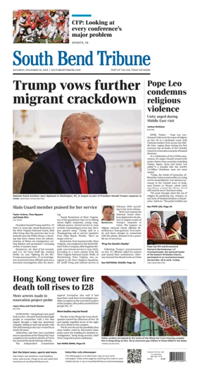 Cover of South Bend Tribune