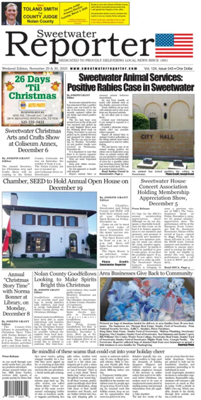 Cover of Sweetwater Reporter