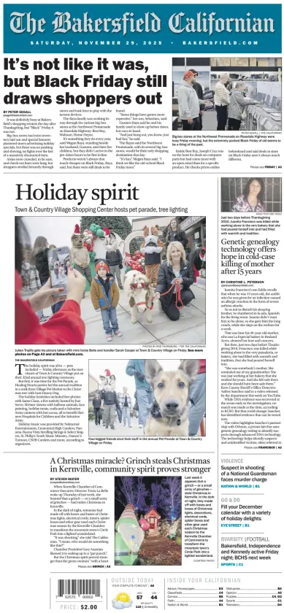 Cover of The Bakersfield Californian