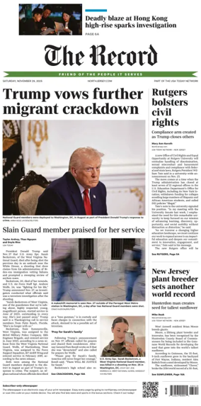 Cover of The Bergen Record