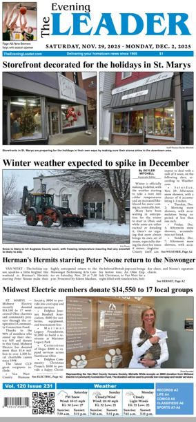 Cover of The Evening Leader