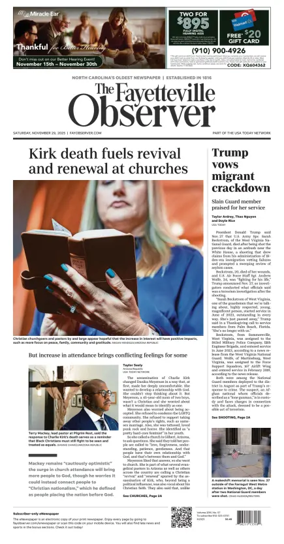 Cover of The Fayetteville Observer