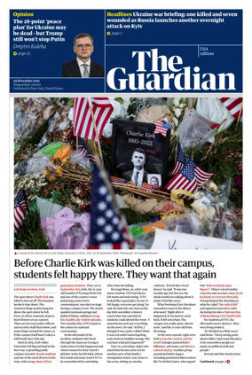 Cover of The Guardian (USA)