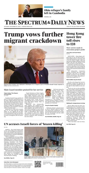 Cover of The Spectrum & Daily News