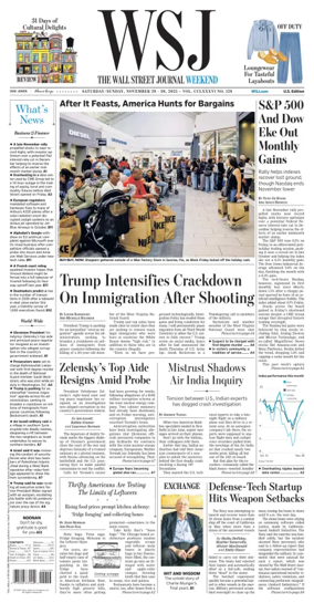 Cover of The Wall Street Journal