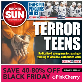 Cover of Toronto Sun