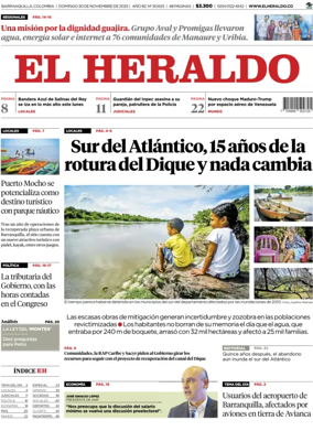 Cover of El Heraldo (Colombia)