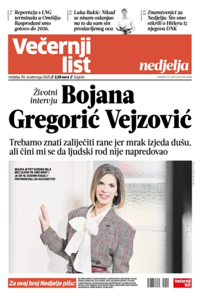 Cover of Večernji list - Zagreb