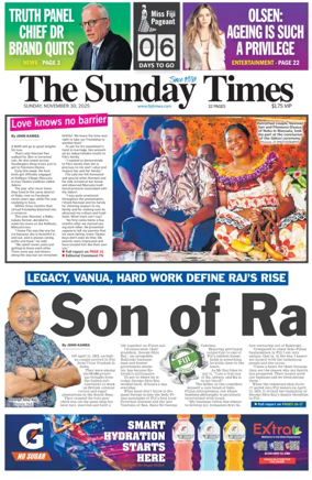 Cover of The Fiji Times