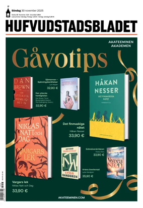 Cover of Hufvudstadsbladet