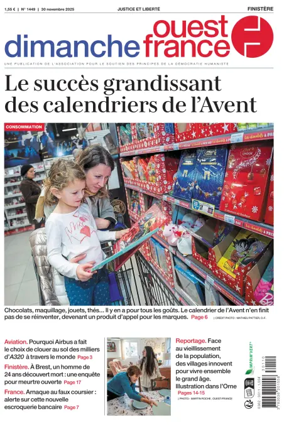 Cover of Dimanche Ouest France (Finistere)
