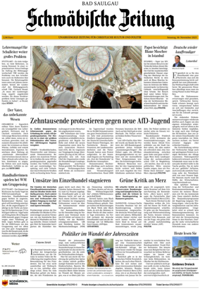 Cover of Schwaebische Zeitung (Bad Saulgau)