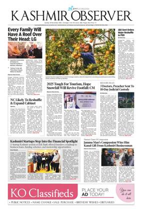 Cover of Kashmir Observer