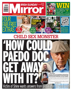 Cover of Irish Sunday Mirror