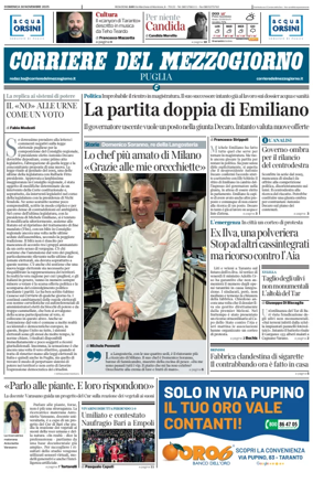 Cover of Corriere del Mezzogiorno (Puglia)