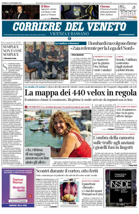 Cover of Corriere del Veneto (Vicenza e Bassano)