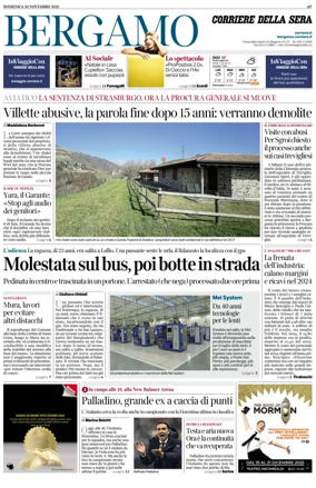 Cover of Corriere della Sera (Bergamo)