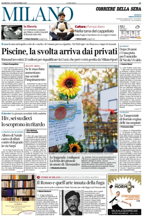 Cover of Corriere della Sera (Milano)