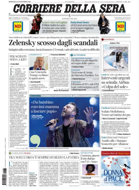Cover of Corriere della Sera 