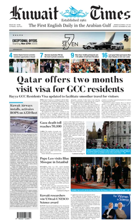 Cover of Kuwait Times