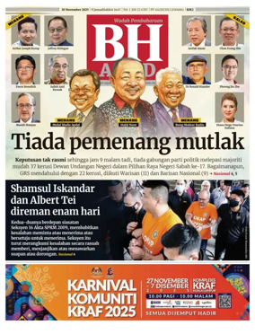 Cover of Berita Harian