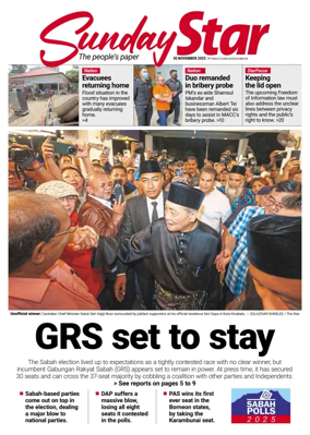 Cover of The Star Malaysia