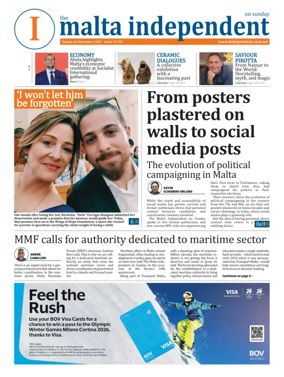 Cover of The Malta Independent on Sunday