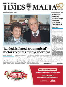 Cover of The Sunday Times of Malta