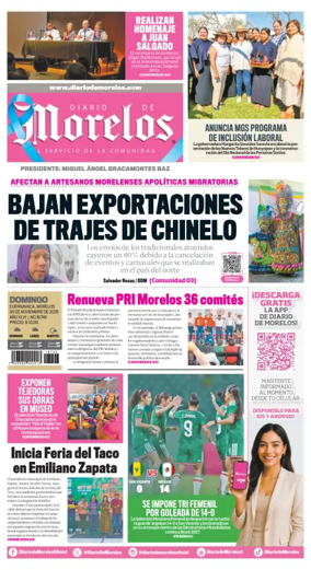Cover of Diario de Morelos