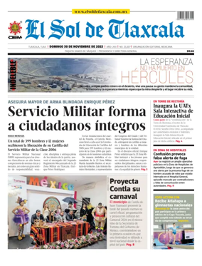 Cover of El Sol de Tlaxcala