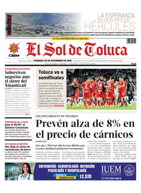 Cover of El Sol de Toluca