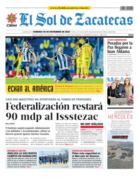 Cover of El Sol de Zacatecas