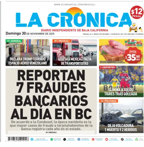Cover of La Crónica