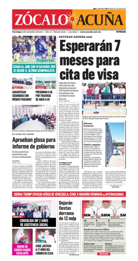 Cover of Zócalo Acuña