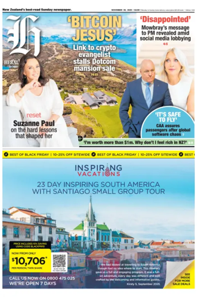 Cover of Herald on Sunday