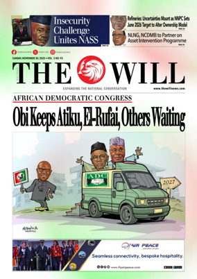 Cover of THEWILL NEWSPAPER
