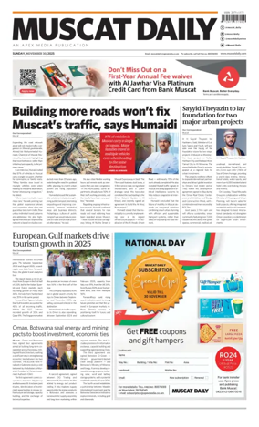 Cover of Muscat Daily