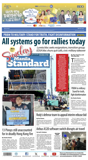 Cover of Manila Standard