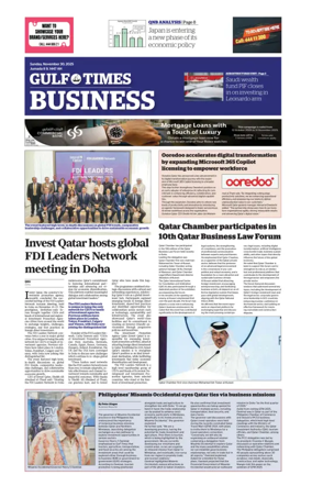 Cover of Gulf Times Business