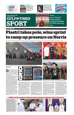 Cover of Gulf Times Sport