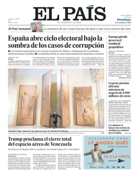 Cover of El País (Nacional)