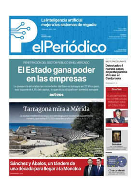 Cover of El Periódico de Catalunya (Castellano)