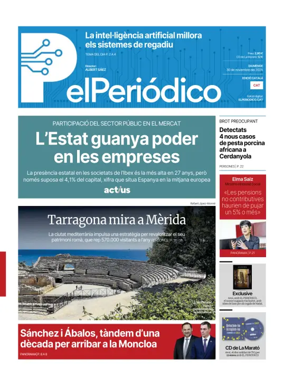 Cover of El Periódico de Catalunya (Català)