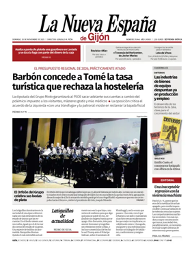 Cover of La Nueva España (Gijón)