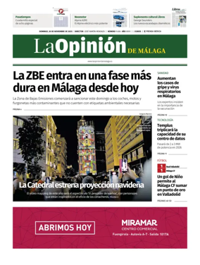 Cover of La Opinión de Málaga