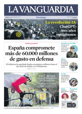 Cover of La Vanguardia
